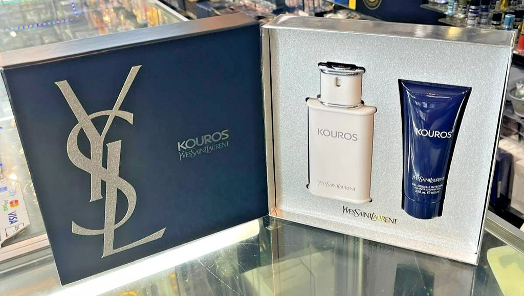 Kouros Cologne 2 PC GIFT SET by Yves Saint Laurent 3.3 oz 100 ml NEW IN BOX