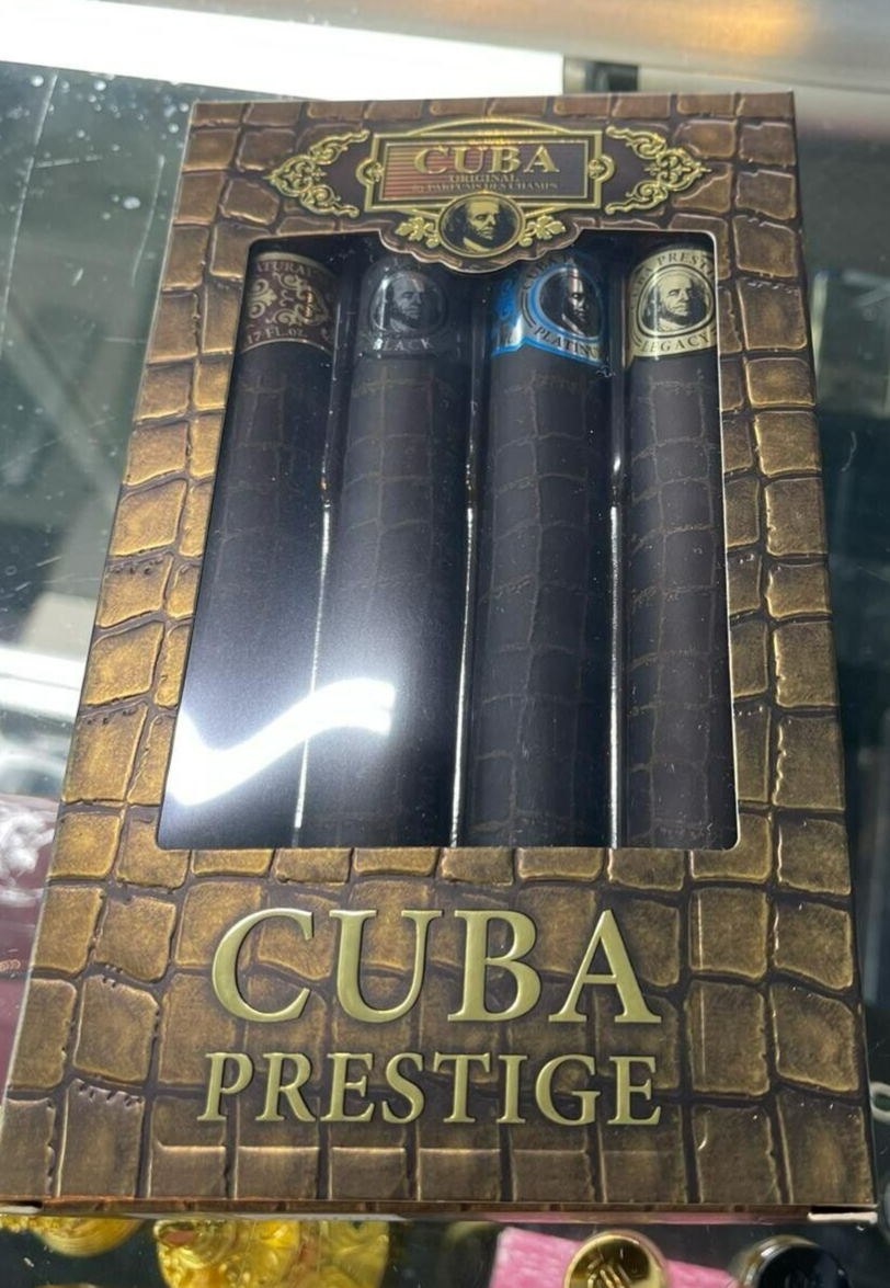 Cuba Prestige Gift Set 4Pc x 35ml Eau de Toilette EDT ORIGINAL Men NEW IN BOX