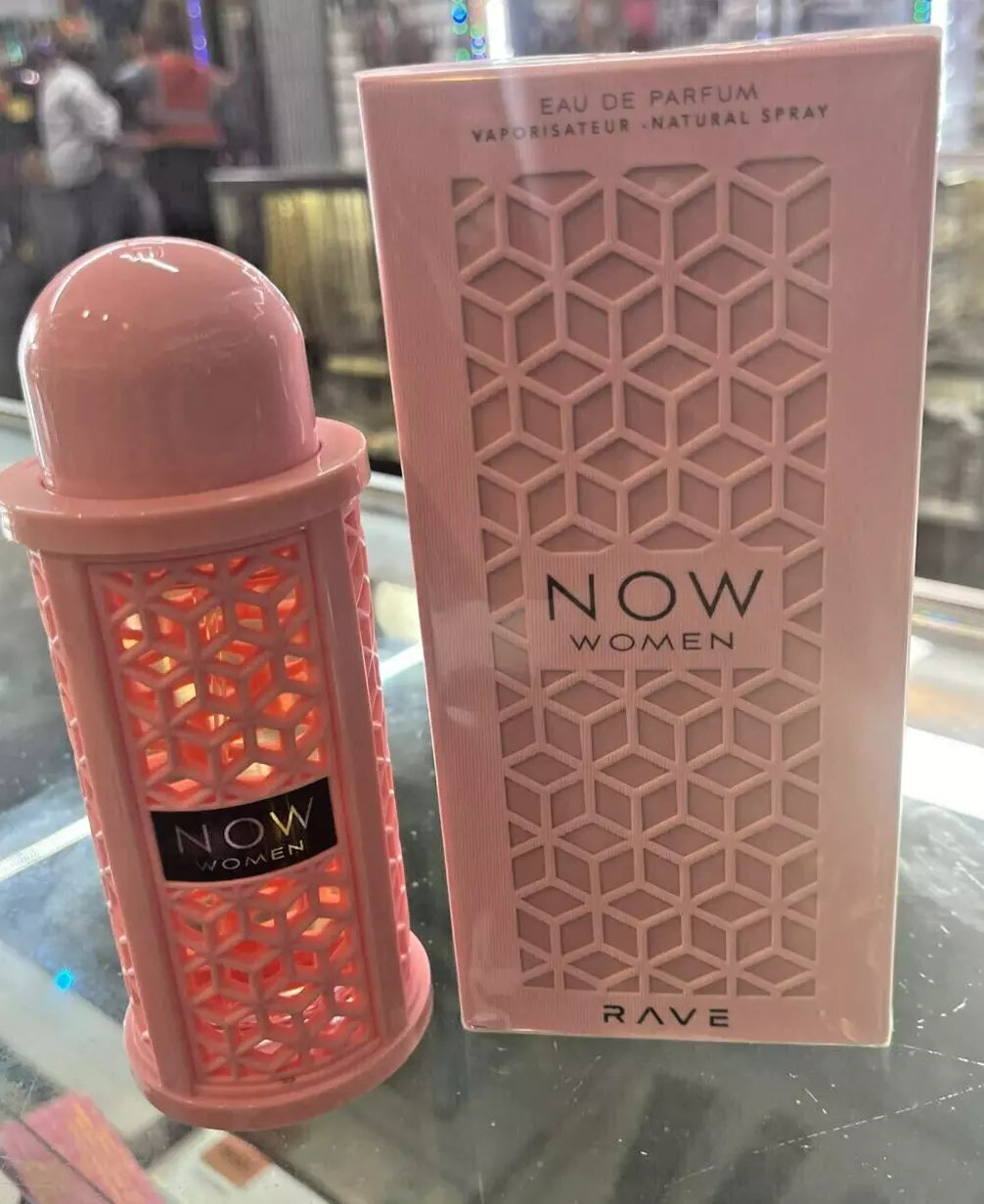 Rave Now ( Pink ) by Lattafa 3.4oz 100ml Eau de Parfum EDP for Her SEALED Box