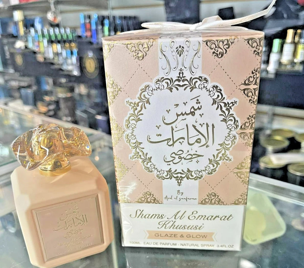 Glaze & Glow Shams Al Emarat Khususi by Ard Al Zaafaran 3.4oz 100m Parfum SEALED