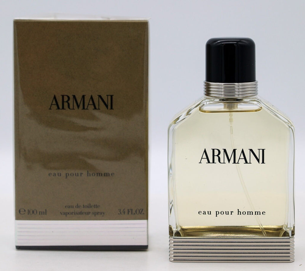 Armani Eau Pour Homme Eau de Toilette Natural Spray 3.4 oz 100 ml NEW SEALED BOX