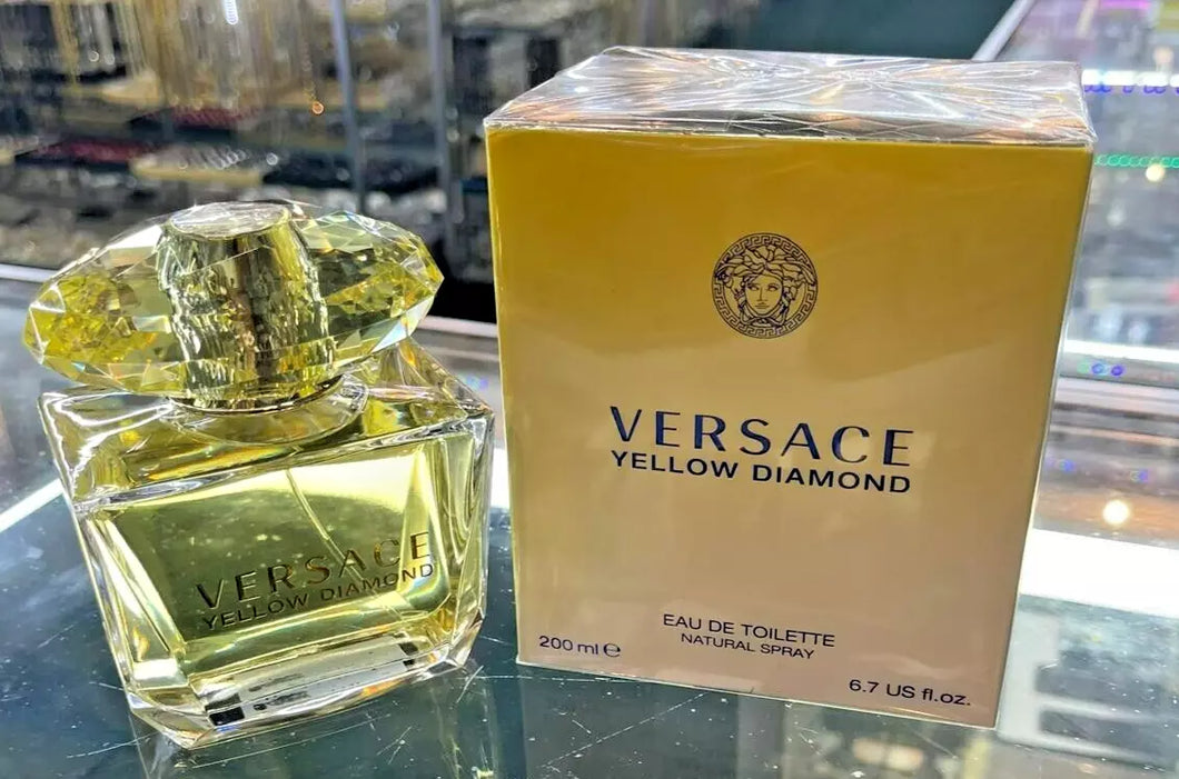 Versace Yellow Diamond by Versace 6.7 oz 200 ml Eau de Toilette EDT Her SEALED