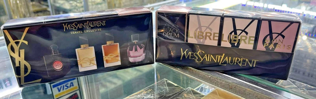 YSL Travel 4Pc Mini EDP Travel GIFT SET - Black Opium + Libre + Mon Paris SEALED
