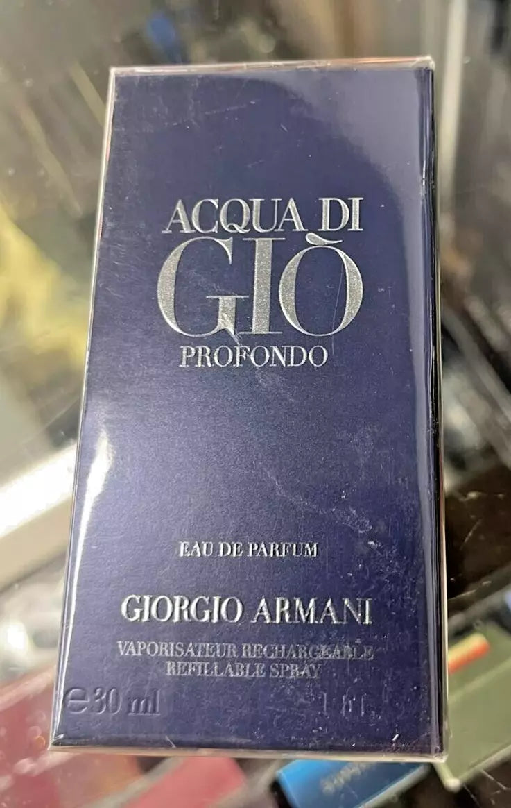 Acqua Di Gio PROFONDO by Giorgio Armani 1 oz 30 ml EDP Spray Men New Sealed Box