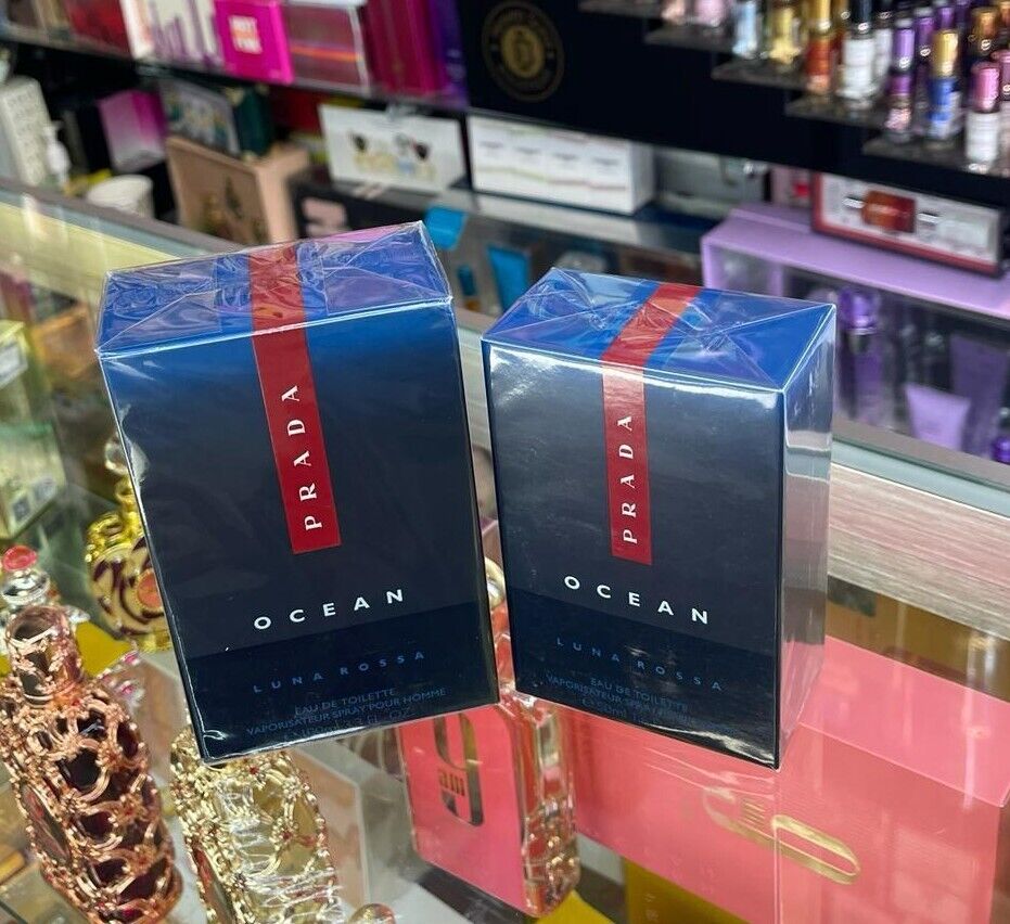 PRADA Luna Rossa OCEAN Pour Homme 1.6 50 ml or 3.3oz 100 EDT Toilette Men SEALED