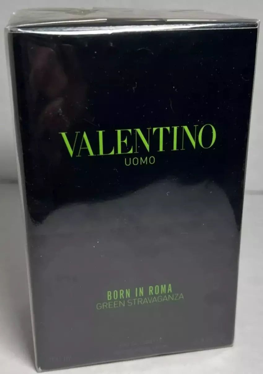 Valentino Uomo Born in Roma GREEN STRAVAGANZA 3.4 oz 100 ml EDT NEW SEALED BOX