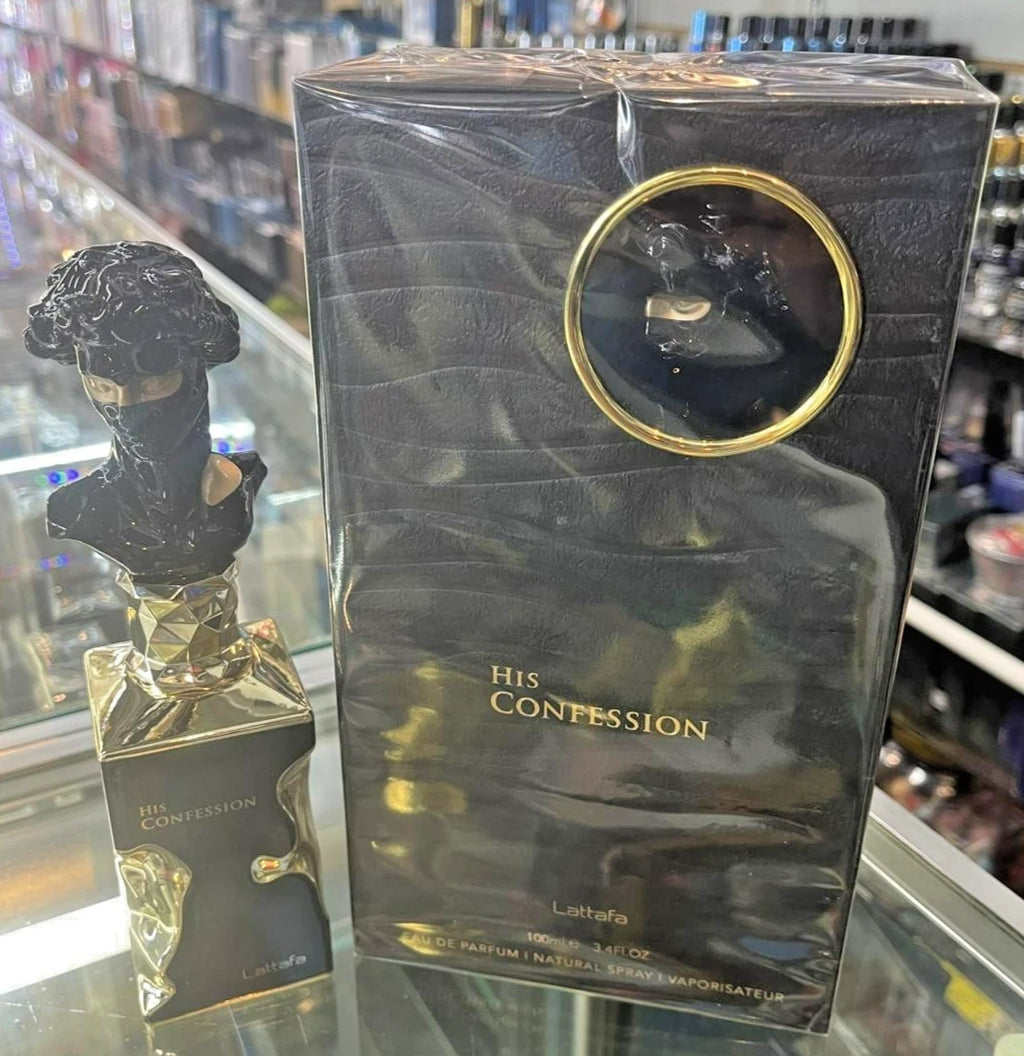 His Confession by Lattafa 3.4 oz 100 ml Eau de Parfum EDP for Him * SEALED BOX