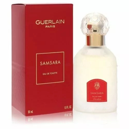 Samsara by Guerlain Paris 1 oz 30 ml Eau de Toilette EDT Women Box * SEALED IN LIGHTLY SCUFFED BOX