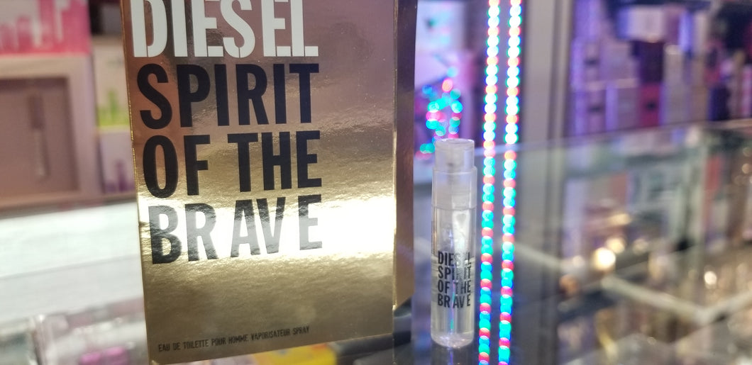Diesel Spirit of the Brave 1.2 ml / 0.04 oz Spray Vial EDT Toilette Men NEW IN CARD - Perfume Gallery