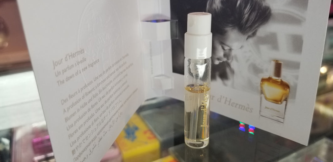 Jour d'Hermes Mini Vial Spray Eau de Parfum EDP 2 ml 0.06 oz NEW in Vial Women - Perfume Gallery