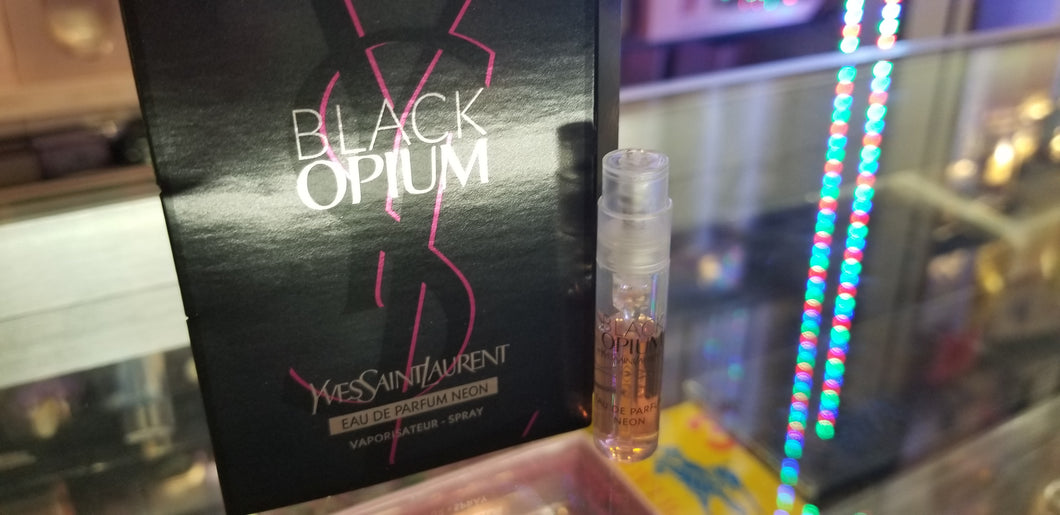 BLACK OPIUM Neon Yves Saint Laurent YSL EDP Spray 1.2 ml 0.04 oz Her Mini NEW - Perfume Gallery
