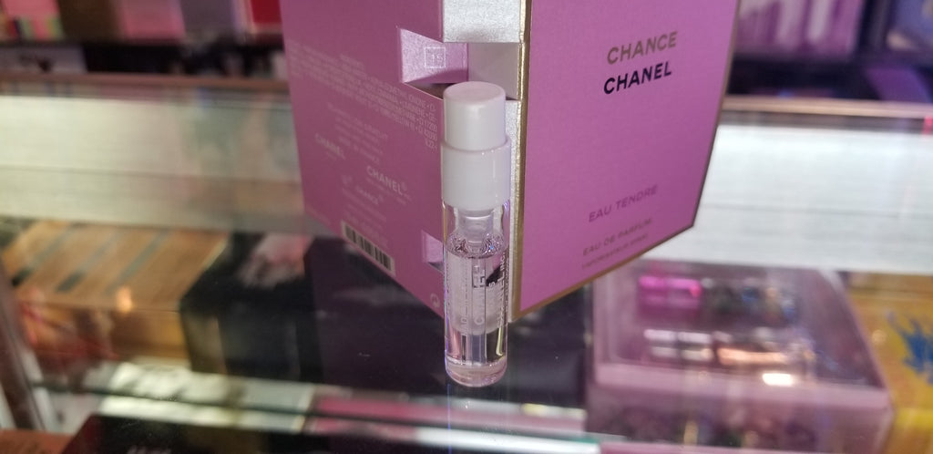 Chance Chanel Eau Tendre Eau de Parfum EDP 1.5ml 0.05oz Her Perfume Vial in Card - Perfume Gallery