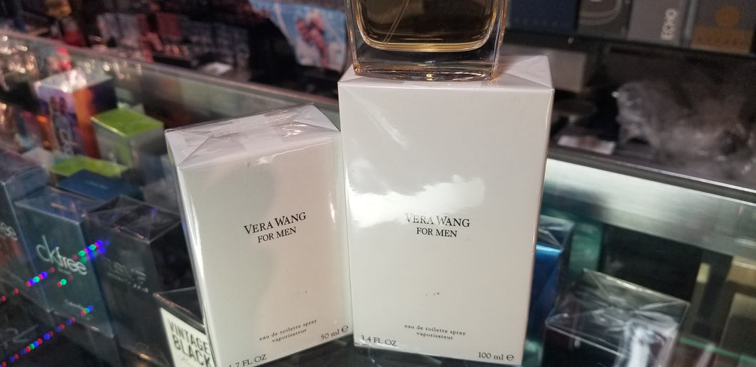 Vera Wang for Men 1.7 3.4 oz / 50 100ml Eau de Toilette EDT Spray for Men SEALED - Perfume Gallery