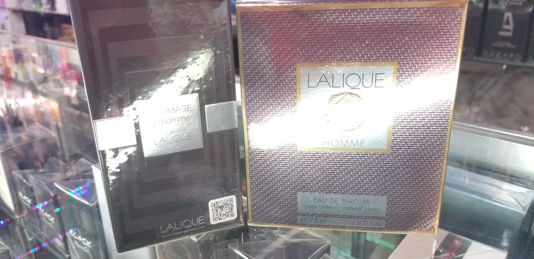 Lalique Pour Homme EDP 2.5oz 75ml OR Hommage a L'Homme EDT 3.3oz 100ml Men SEALE - Perfume Gallery