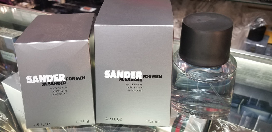 Sander for Men by Jil Sander Eau de Toilette 2.5 4.2 oz / 75 125 ml New In Box - Perfume Gallery