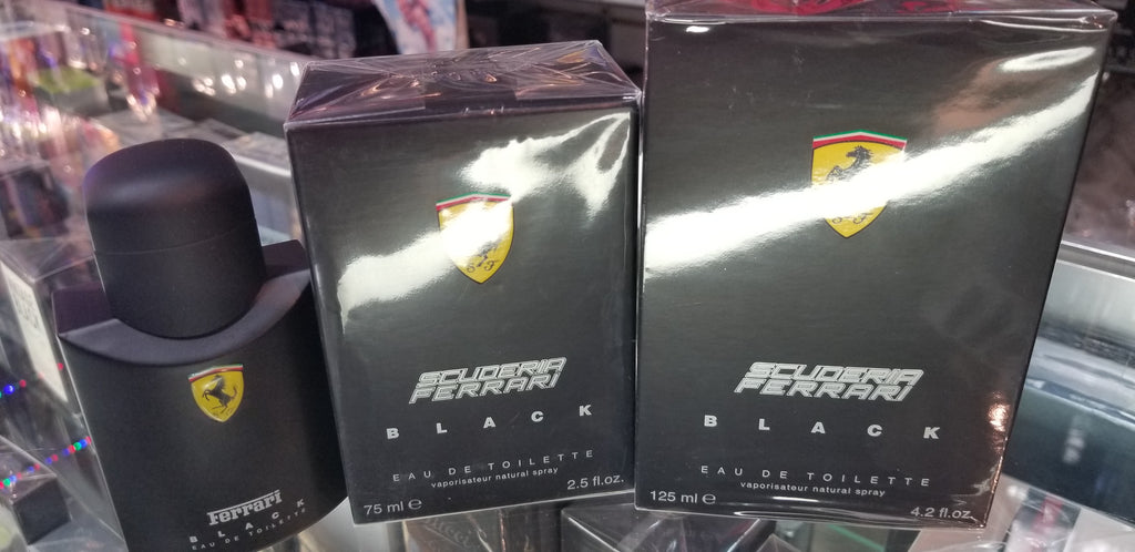 Scuderia Ferrari Black EDT 2.5 4.2 oz / 75 125 ml EDT Spray For Men by Ferrari NEW - Perfume Gallery