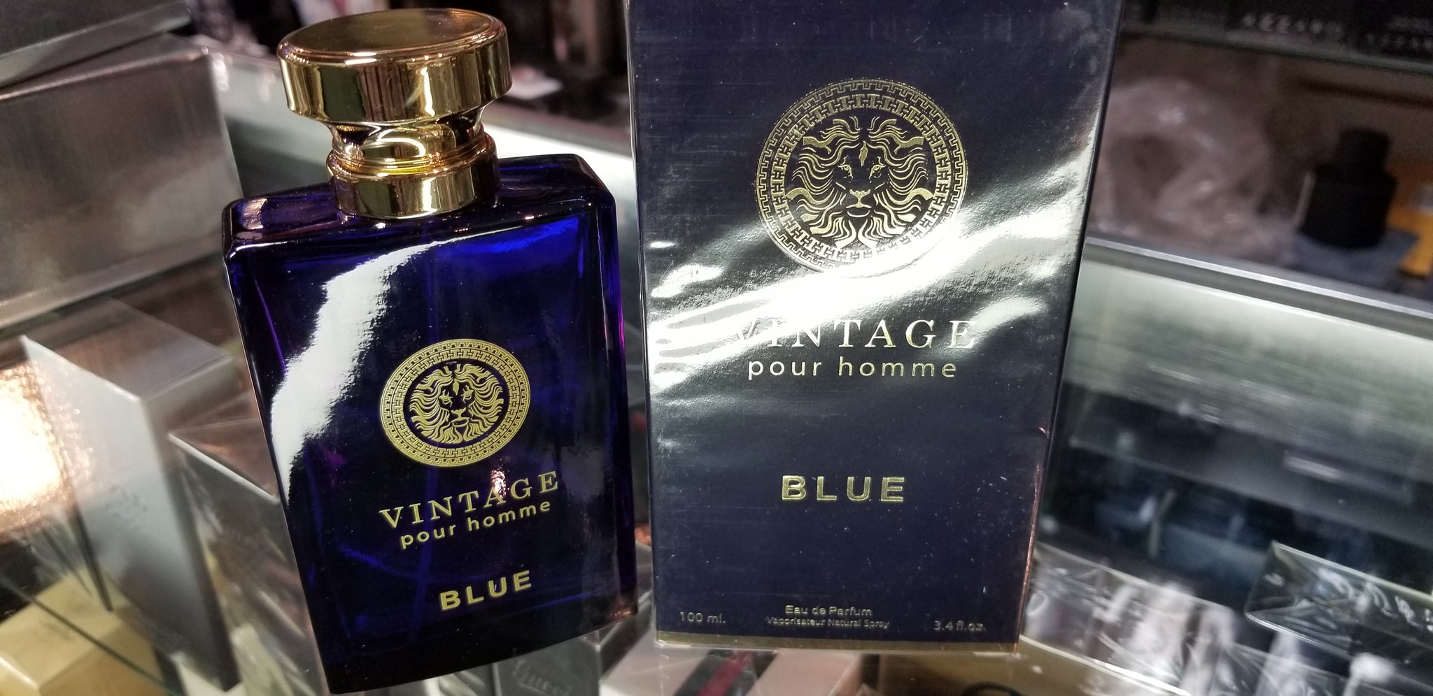 Vintage Pour Homme BLUE by Fragrance Couture EDP Eau de Parfum Men oz  100 ml