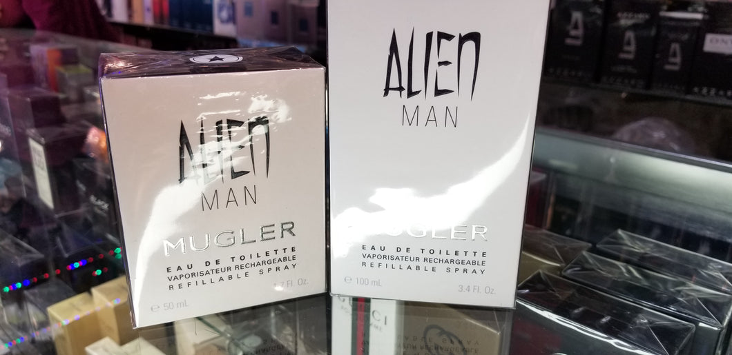 Alien Man by Thierry Mugler 50 100 ml / 1.7 3.4 oz Rechargeable Refillable EDT - Perfume Gallery