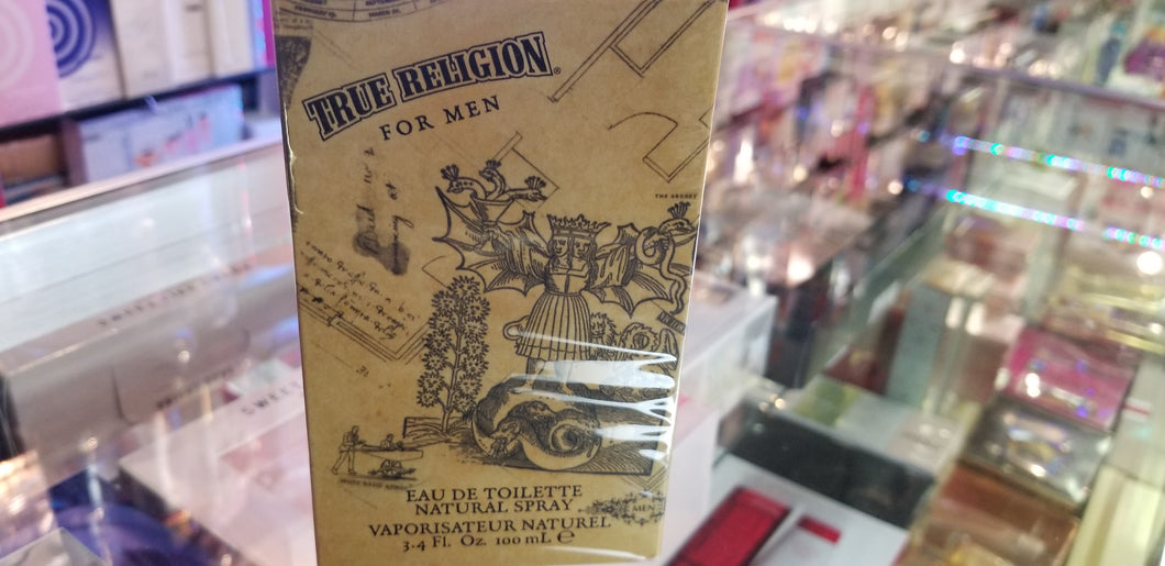 True Religion by True Religion for Men 3.4oz Eau de Toilette Spray NEW SEALED - Perfume Gallery