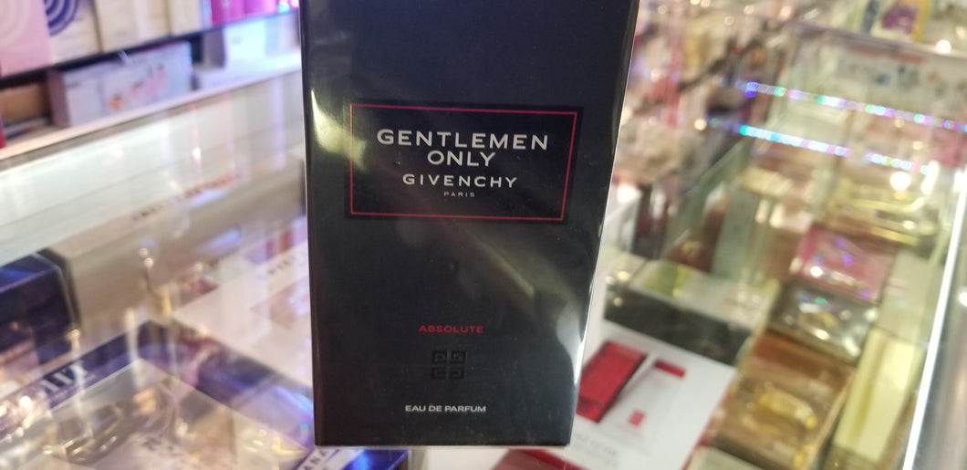 Givenchy GENTLEMEN ONLY Absolute Men 3.3 oz 100 EDP Eau de Parfum Spray * SEALED - Perfume Gallery