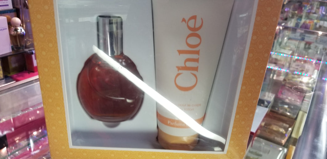CHLOE By Chloe 2 Pc Perfume Gift Set 3oz 90 ml EDT+ 6.7oz Body Lotion Women Discontinued - Perfume Gallery