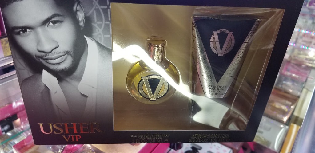 Usher VIP 2 Piece Pc Gift Set 1 oz 30 ml EDT + 3.4 oz 100 ml Aftershave NEW Men - Perfume Gallery