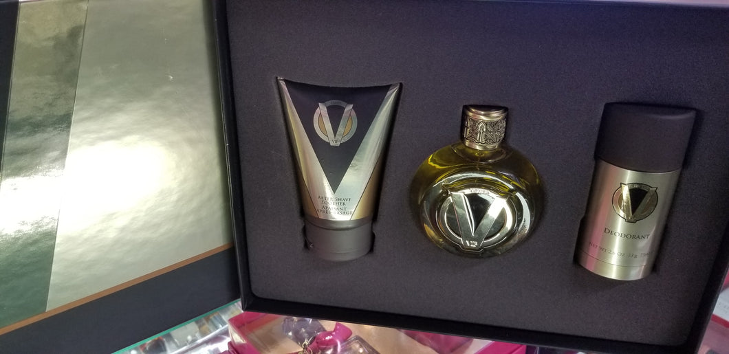 Usher VIP 3 Piece Pc Gift Set 3.4oz 100ml EDT + Aftershave + 2.6 oz Deo NEW Men - Perfume Gallery