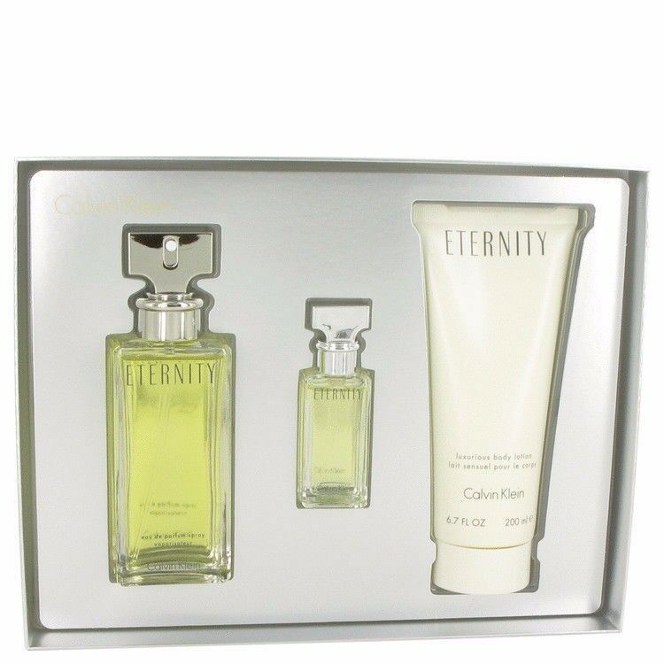 Eternity by Calvin Klein Deluxe EDP Women GIFT SET - 3.4 + 0.5 oz + Body Lotion - Perfume Gallery