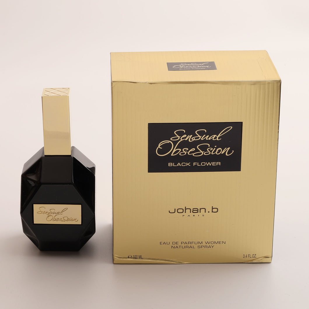 Sensual Obsession BLACK FLOWER by Johan B 3.4oz 100 ml EDP Parfum for Women NEW - Perfume Gallery
