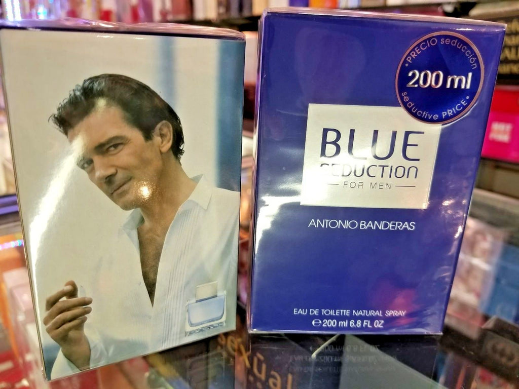 BLUE SEDUCTION by Antonio Banderas for Men Him 3.4 6.8 oz 100 200 ml * SEALED - Perfume Gallery