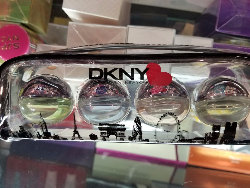 DKNY Be Delicious by Donna Karan for Women 4 Pc EDP 7 ml Mini Gift Set WITH BAG - Perfume Gallery