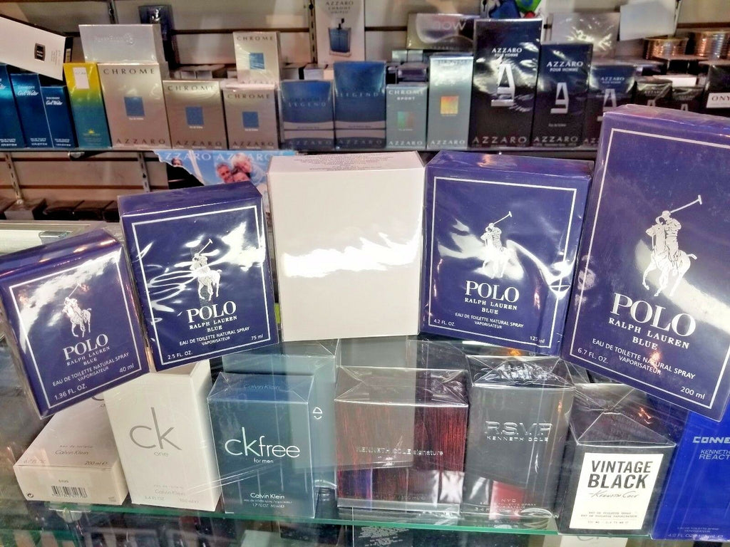 POLO BLUE by Ralph Lauren 1.36 2.5 4.2 TST 6.7 oz EDT Spray for Men SEALED BOX - Perfume Gallery