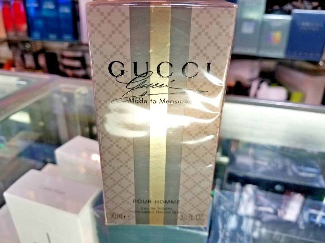 GUCCI Made to Measure Pour Homme EDT Toilette 3.0 3 oz / 90 ml NEW IN SEALED BOX - Perfume Gallery