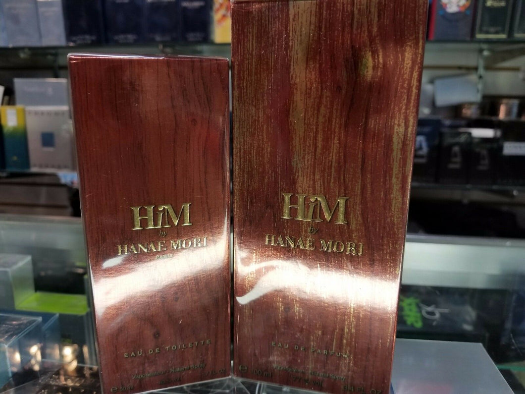 Hanae Mori HiM 3.3 / 3.4 / 1.7 oz by HANAE MORI FOR MEN EDP EDT Spray NEW SEALED - Perfume Gallery