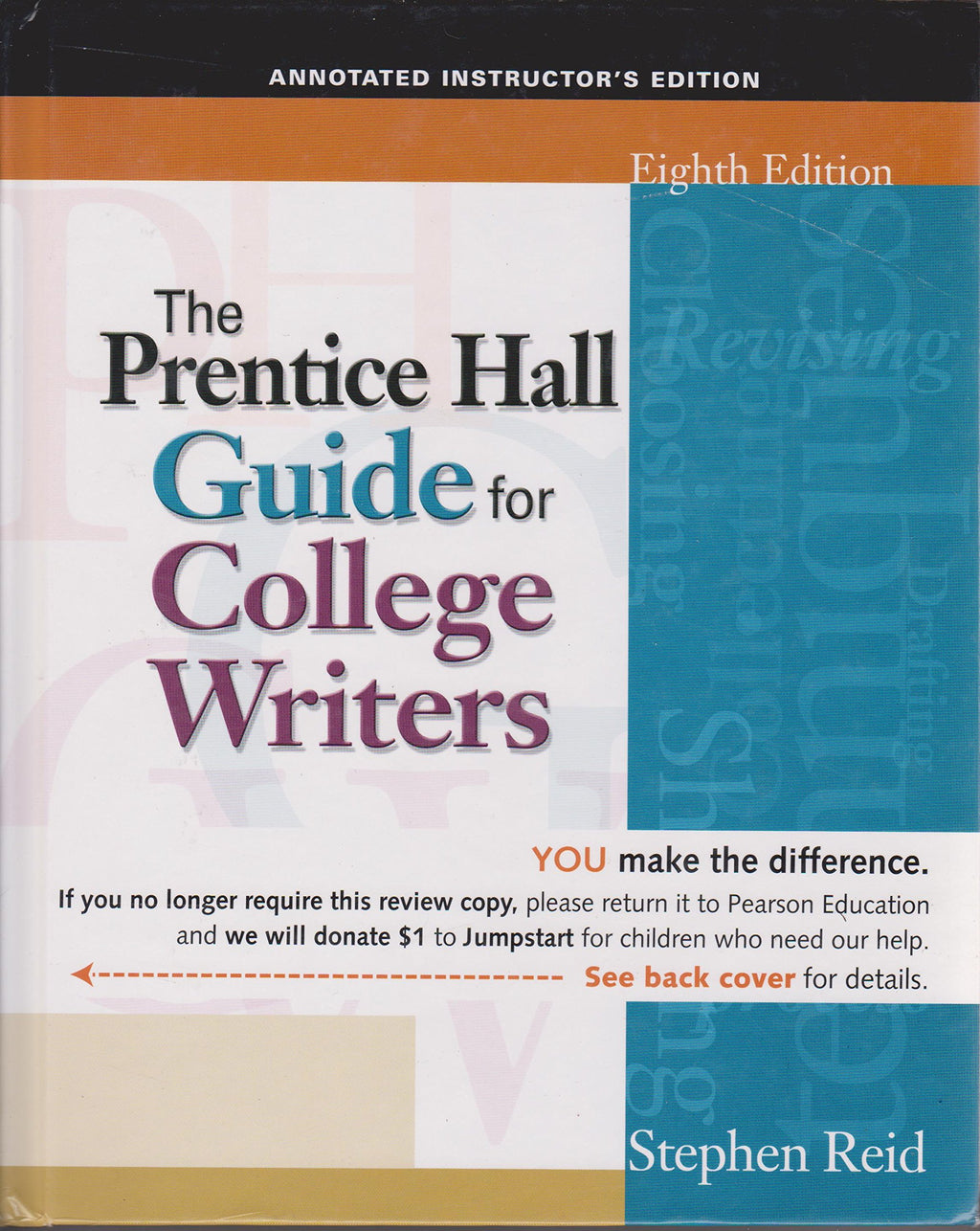 The Prentice Hall Guide for College Writers by Stephen Reid 8th EIGHTH Edition * - Perfume Gallery