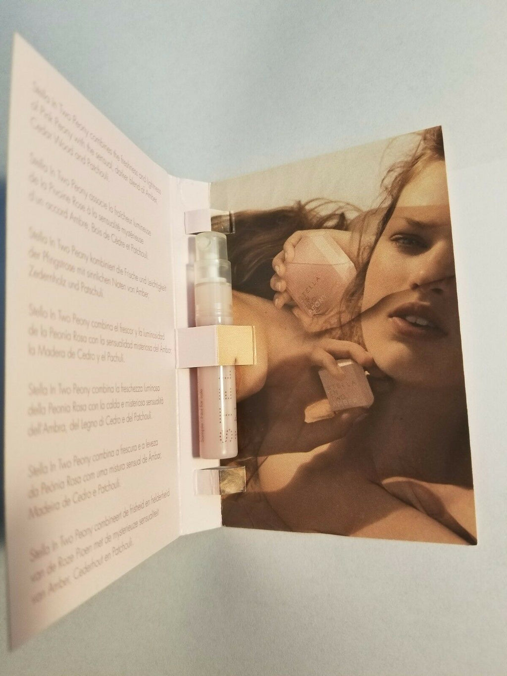 Stella McCartney Peony In Two Perfume Vial Spray 1.2 ml / .04 oz Vial in Card - Perfume Gallery