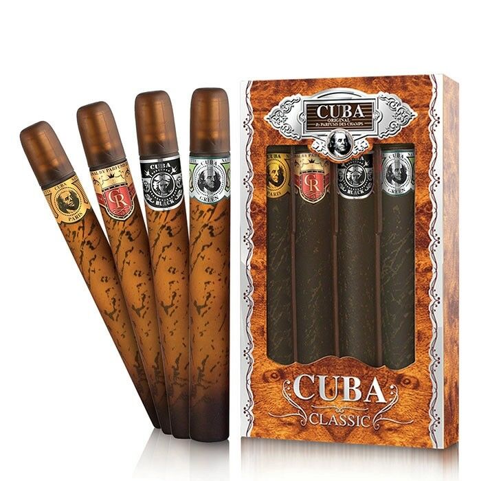 Cuba Original Gift Set 4Pc x 35ml Eau de Toilette EDT CLASSIC for Men NEW IN BOX - Perfume Gallery