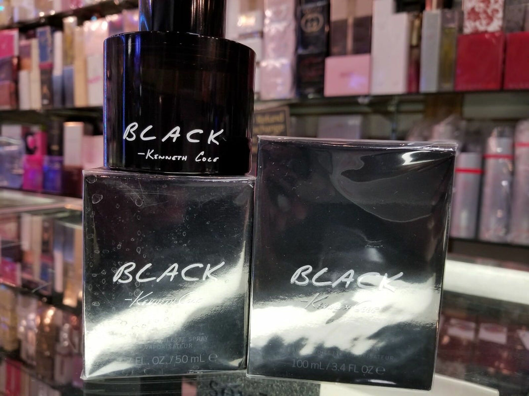Kenneth Cole Black for Him / Men 1.7 oz 50 ml or 3.4 oz 100 ml * NEW SEALED BOX - Perfume Gallery