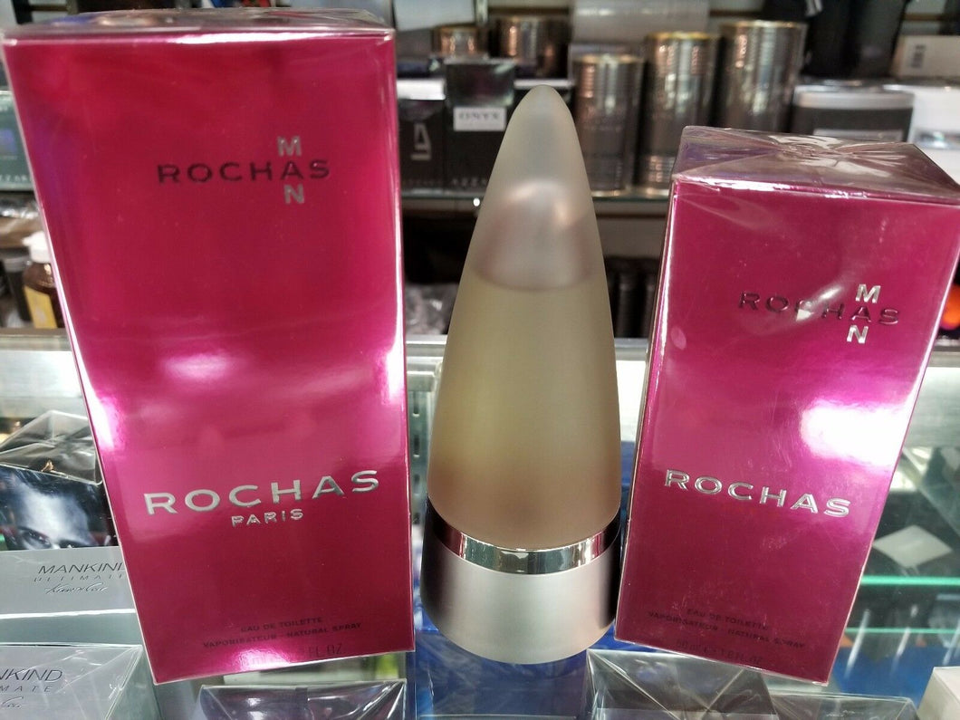 ROCHAS MAN EDT Toilette Cologne for Men 1.6 oz 3.4 oz ** BRAND NEW in SEALED BOX - Perfume Gallery