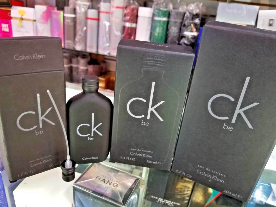 CK BE by Calvin Klein EDT Toilette 1.7 50 ml 3.4 oz 100 ml or 6.7 oz 200 ml NEW - Perfume Gallery
