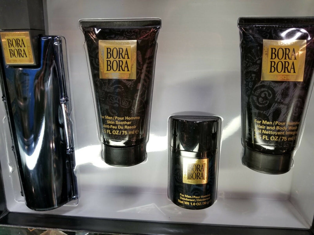 Bora Bora by Liz Claiborne 4 Pc. RARE GIFT SET for Men 3.4 oz Spray, Wash, Deodo - Perfume Gallery