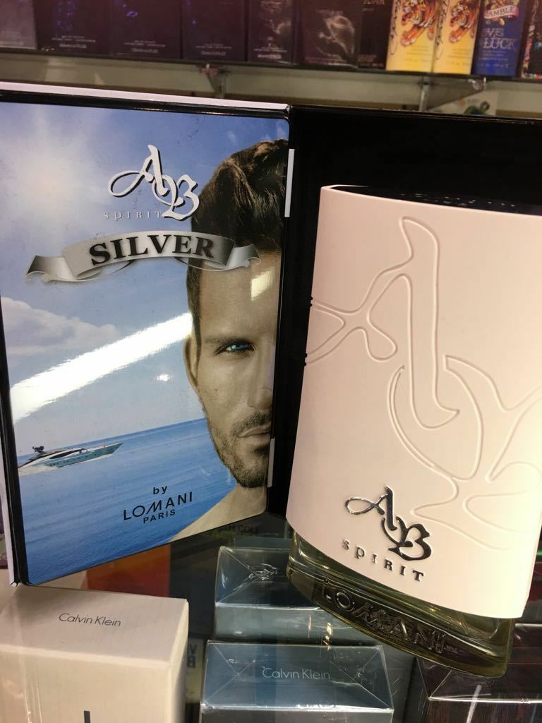 Ab Spirit Silver by Lomani EDT Eau de Toilette Spray 3.4 oz 100 ml for Men * NEW - Perfume Gallery