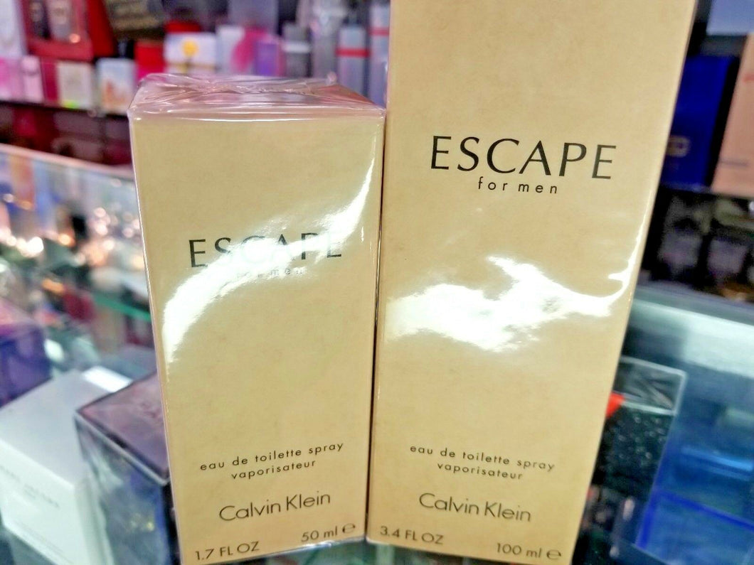 Calvin Klein ESCAPE EDT Toilette 1.7 oz 50 ml or 3.4 oz 100 ml * NEW SEALED BOX - Perfume Gallery