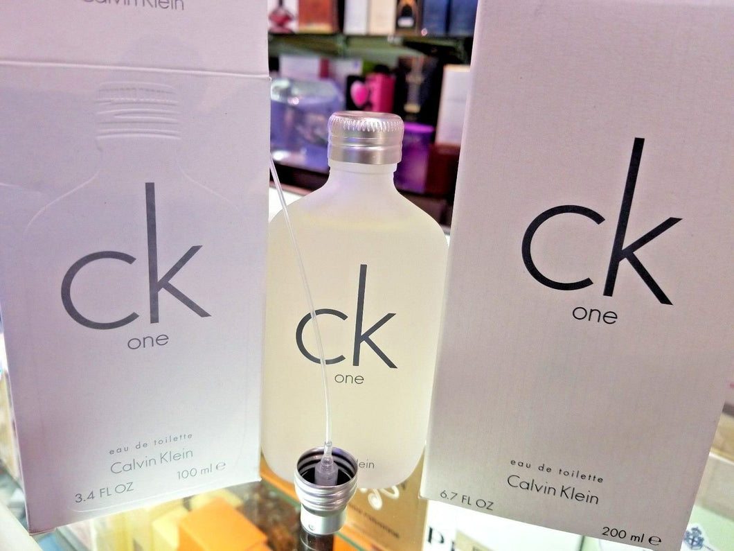 CK ONE 1 by Calvin Klein EDT Eau de Toilette 3.4 oz 100 ml or 6.7 oz 200 ml NEW - Perfume Gallery