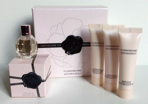 Viktor & Rolf Flowerbomb Mini GIFT SET with Perfume Body Cream Lotion Shower Gel - Perfume Gallery