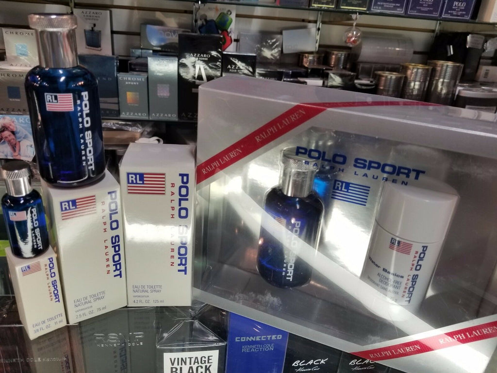 POLO SPORT by Ralph Lauren 3/8 oz 2.5 oz 4.2 oz | 2 Piece GIFT SET for HIM Men - Perfume Gallery