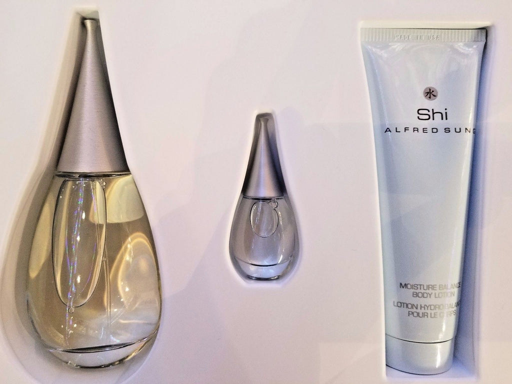 Shi by Alfred Sung 3 Pc 3.4 Gift Set w Lotion + Parfum for Women / Her * NEW BOX - Perfume Gallery