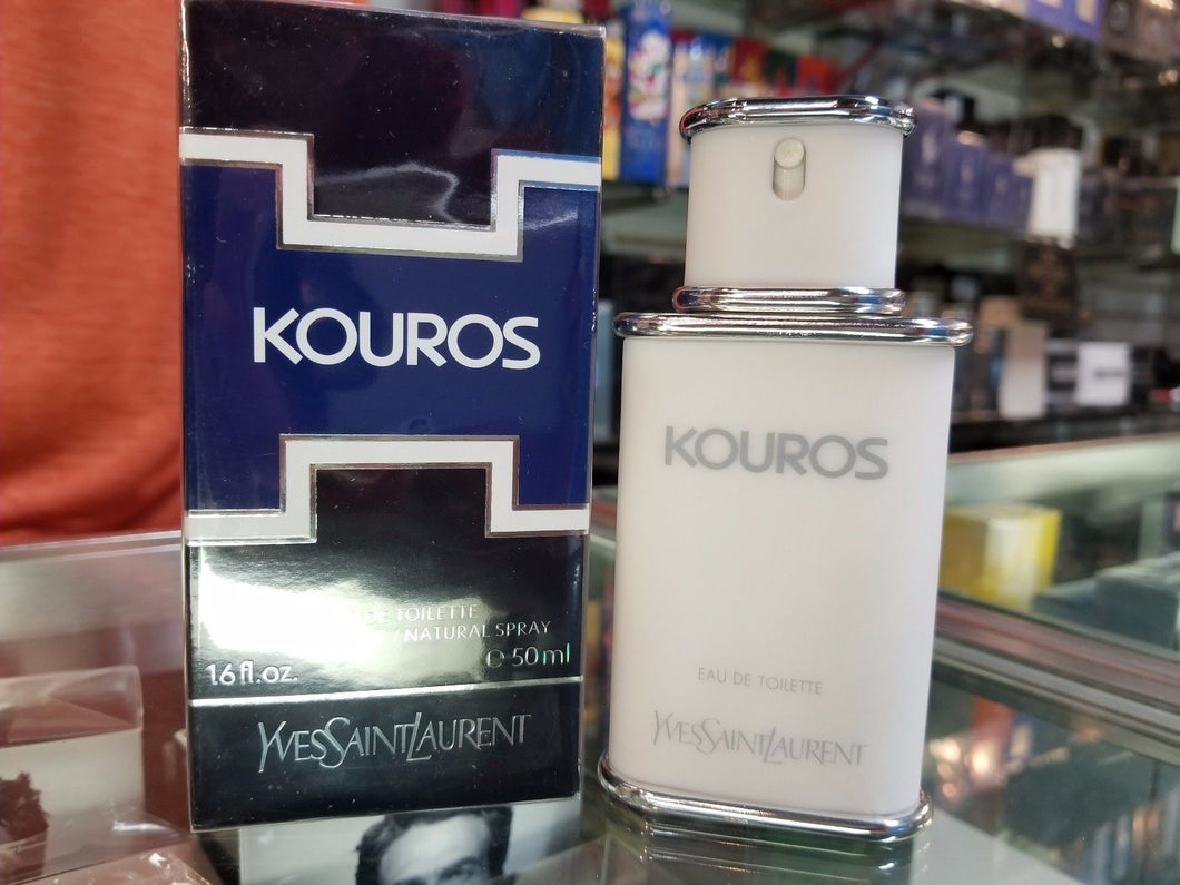 Kouros Cologne by Yves Saint Laurent 1.6oz 50ml EDT Spray Men Perfume SEALED BOX - Perfume Gallery
