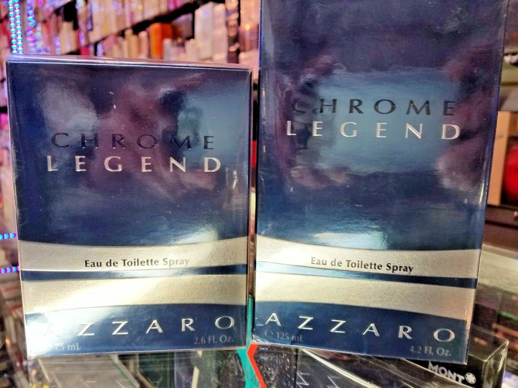 CHROME LEGEND by AZZARO EDT Spray 2.5 oz / 4.2 oz for Men * NEW IN SEALED BOX * - Perfume Gallery