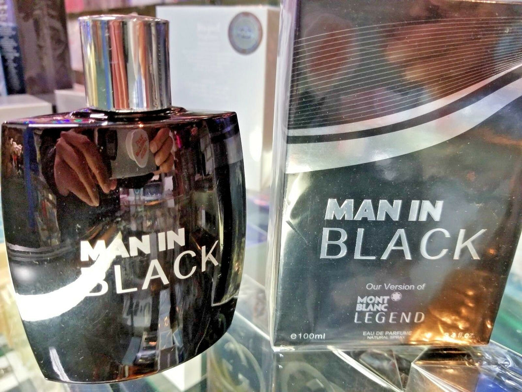 MAN IN BLACK for Men Secret Plu 3.4 oz 100 ml Toilette EDP Spray * SEALED IN BOX - Perfume Gallery